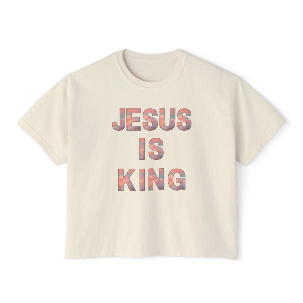 Jesus Is King Boxy Tee