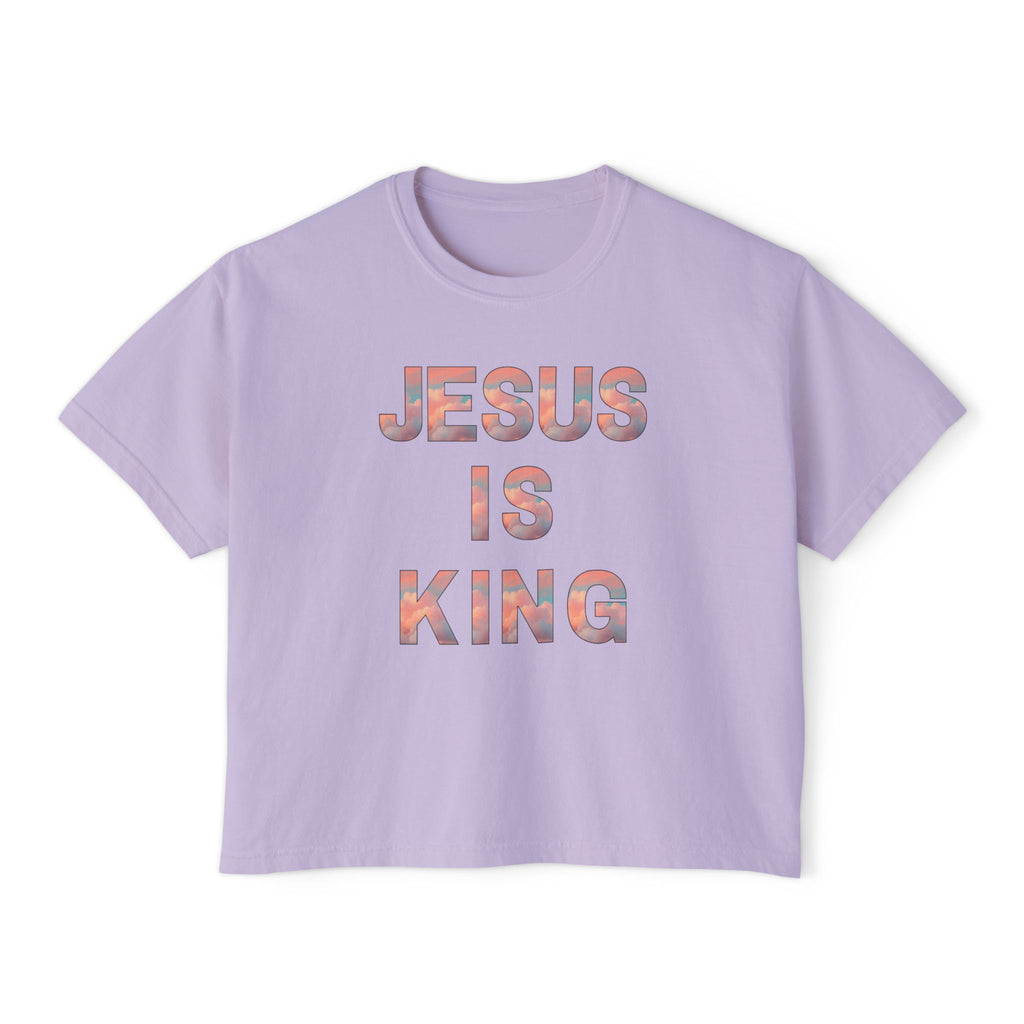 Jesus Is King Boxy Tee
