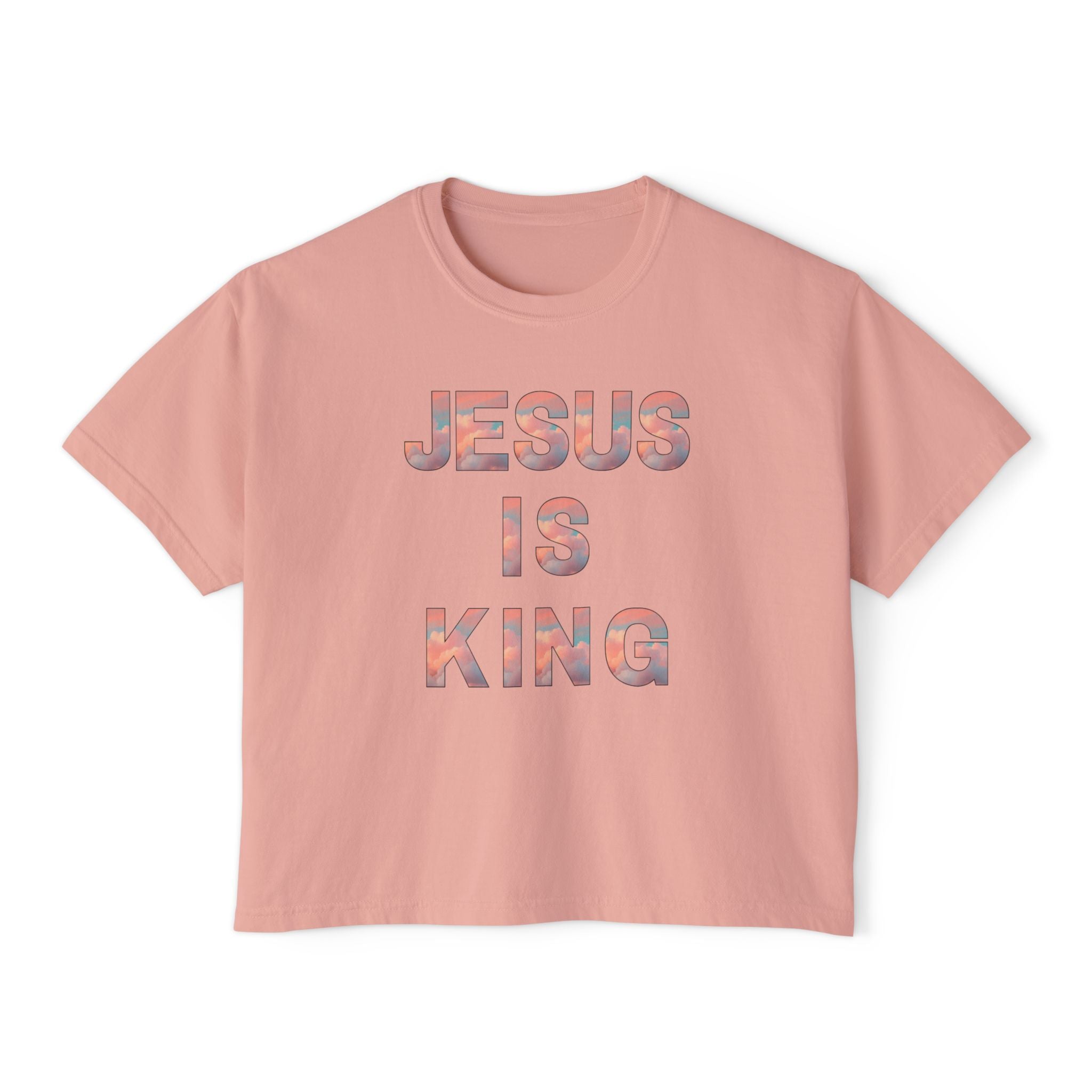 Jesus Is King Boxy Tee