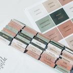 Laminated Bible Tabs, Earth Tone, Gold foil