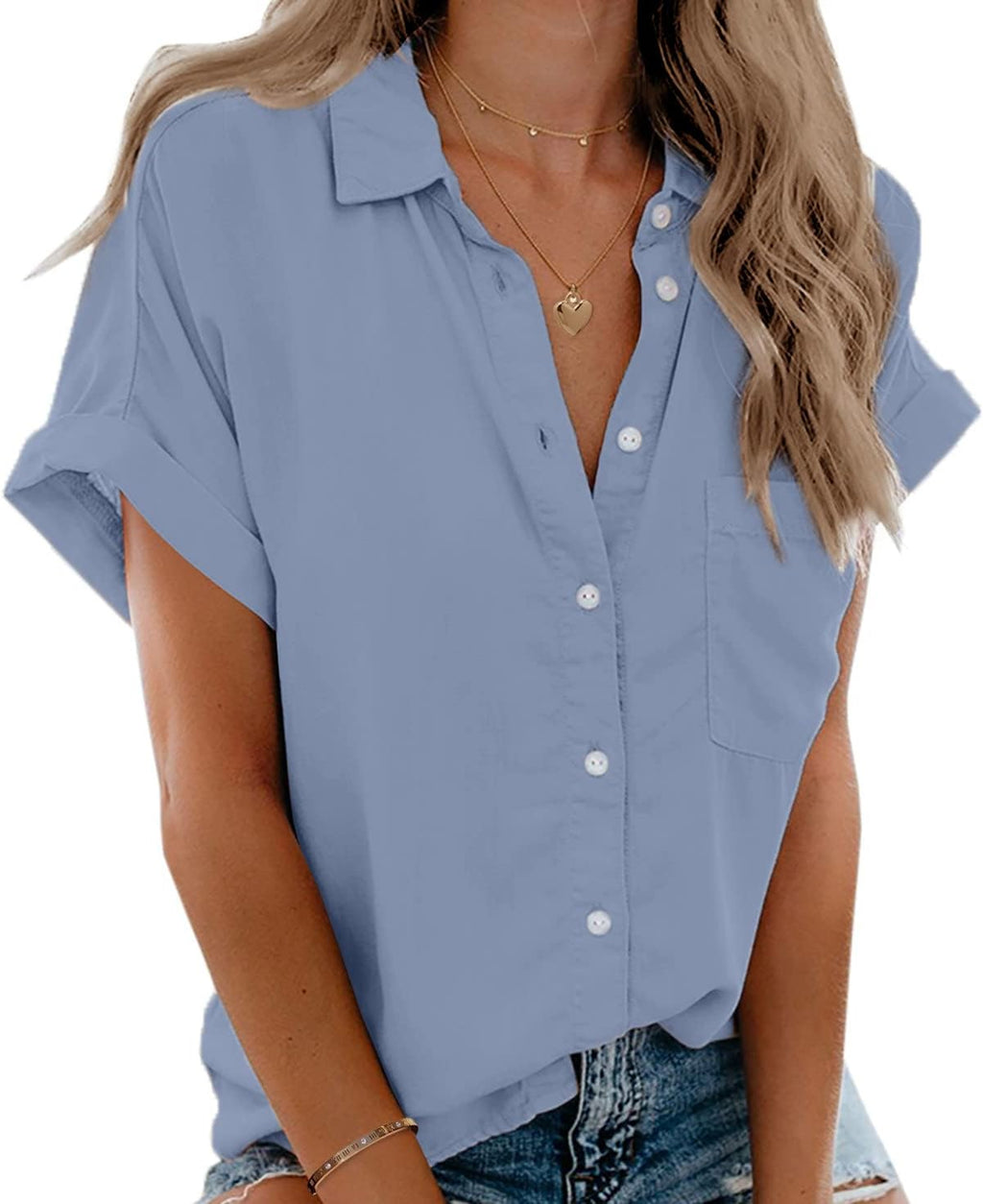 Classic Button-Down Pocket Shirt