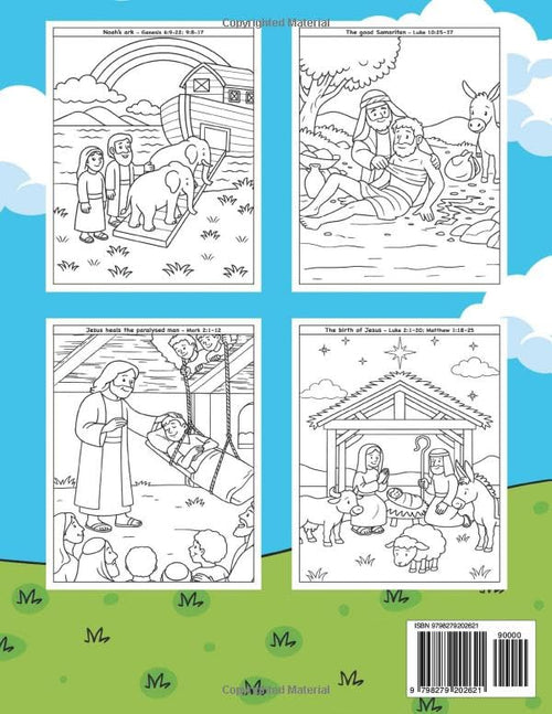Bible Verses Coloring Book For Kids