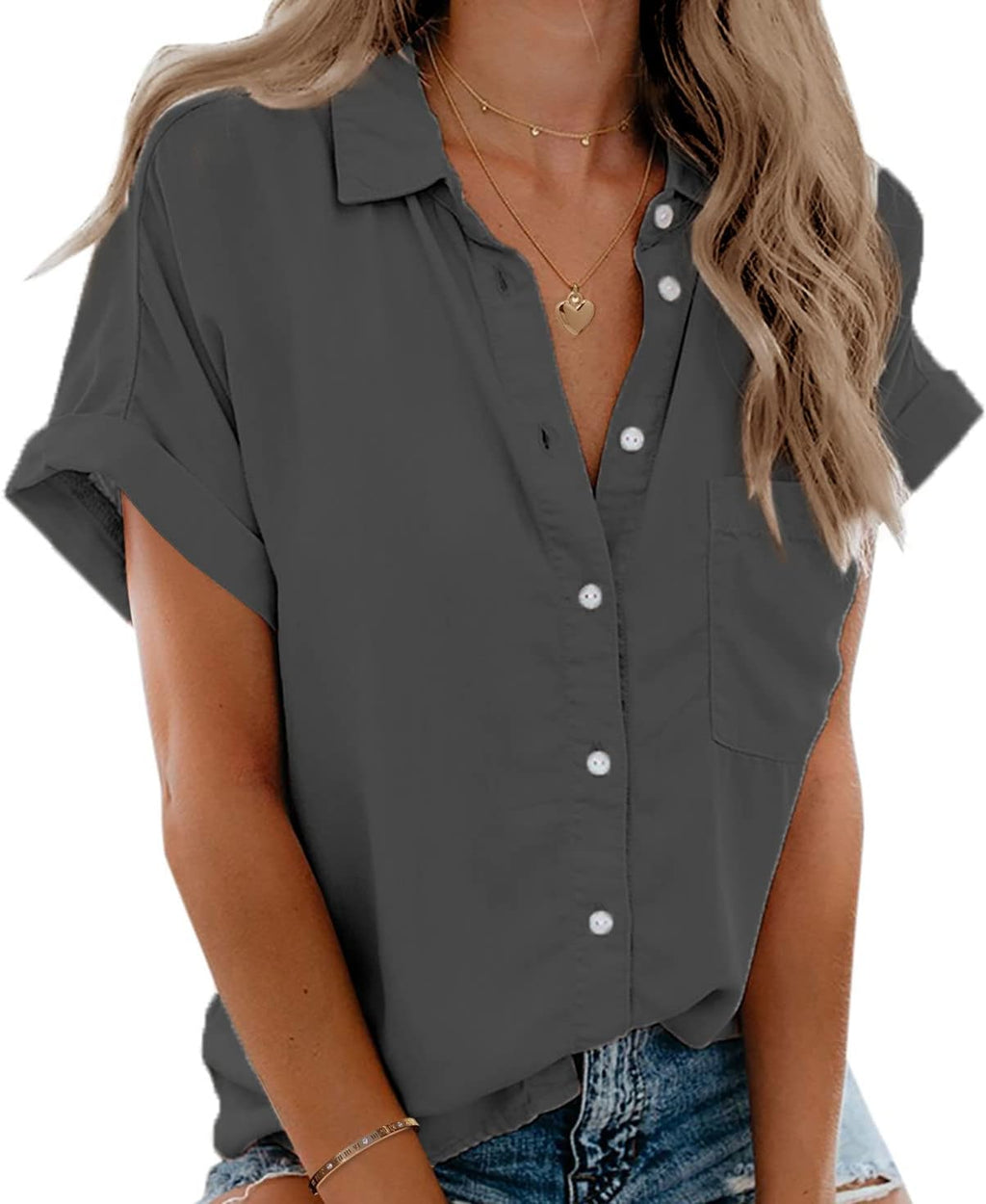 Classic Button-Down Pocket Shirt