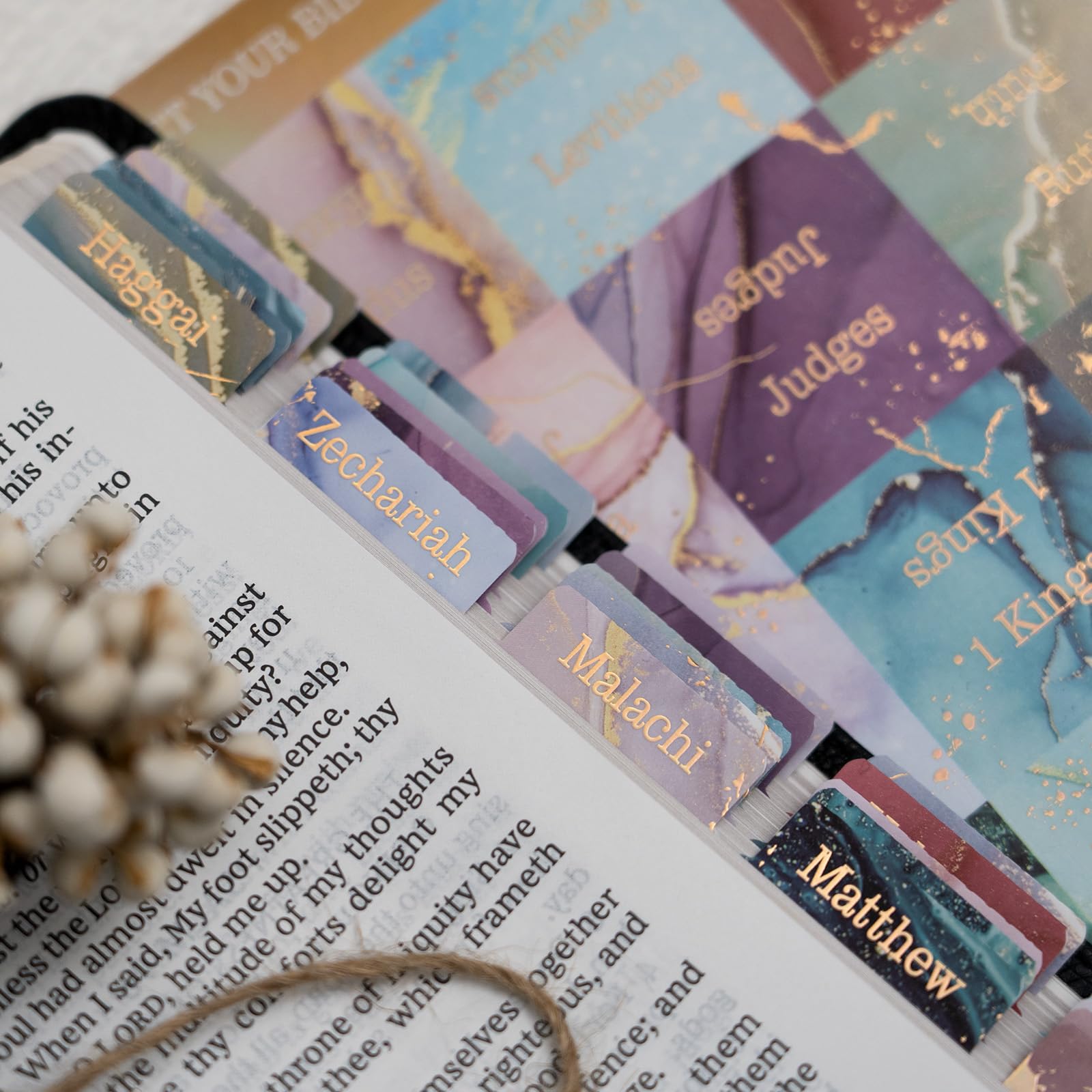 Bible Tabs (Blue and Floral)