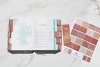 Laminated Bible Tabs, Earth Tone, Gold foil