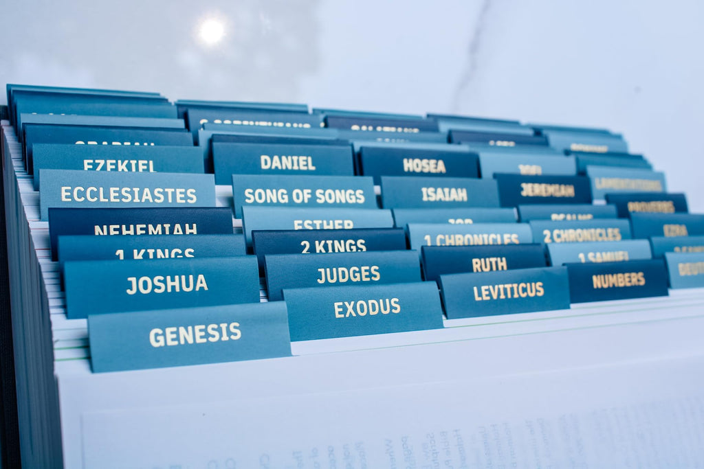 Laminated Bible Tabs, Earth Tone, Gold foil