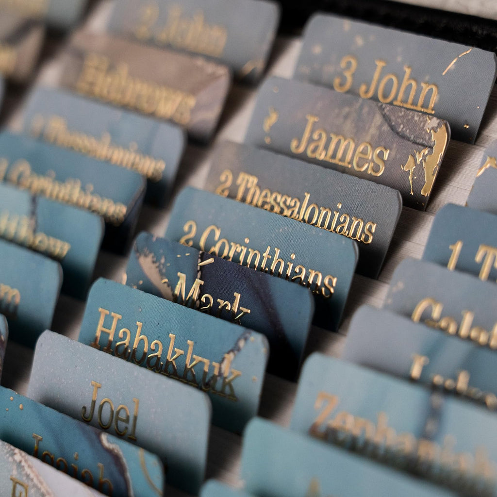 Bible Tabs (Blue and Floral)