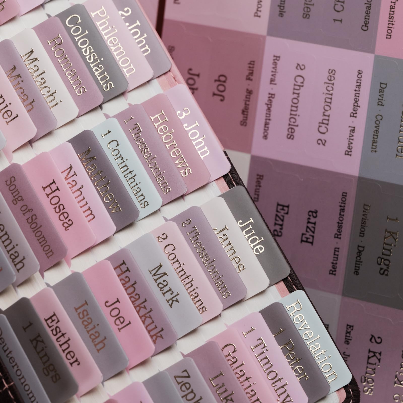 Bible Tabs (Blue and Floral)