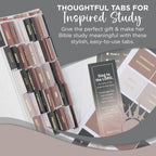 Laminated Bible Tabs, Earth Tone, Gold foil