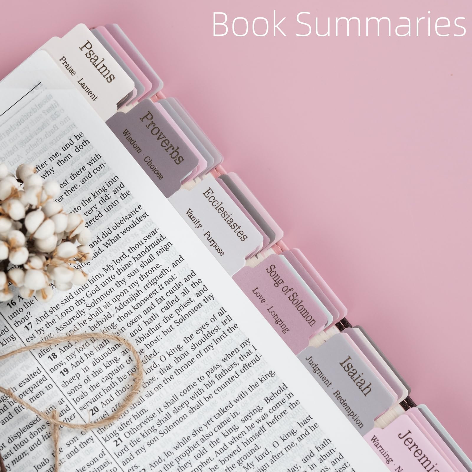 Bible Tabs (Blue and Floral)