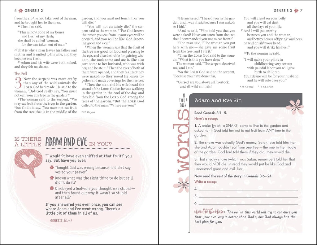 NIV, Ultimate Bible for Girls, Faithgirlz Edition, Hardcover