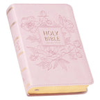 KJV Holy Bible, Compact Large Print Faux Leather Red Letter Edition Ribbon Marker, King James Version, Ballet Pink (KJV Compact LP Editions)
