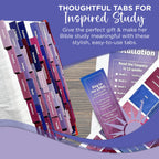 Laminated Bible Tabs, Earth Tone, Gold foil