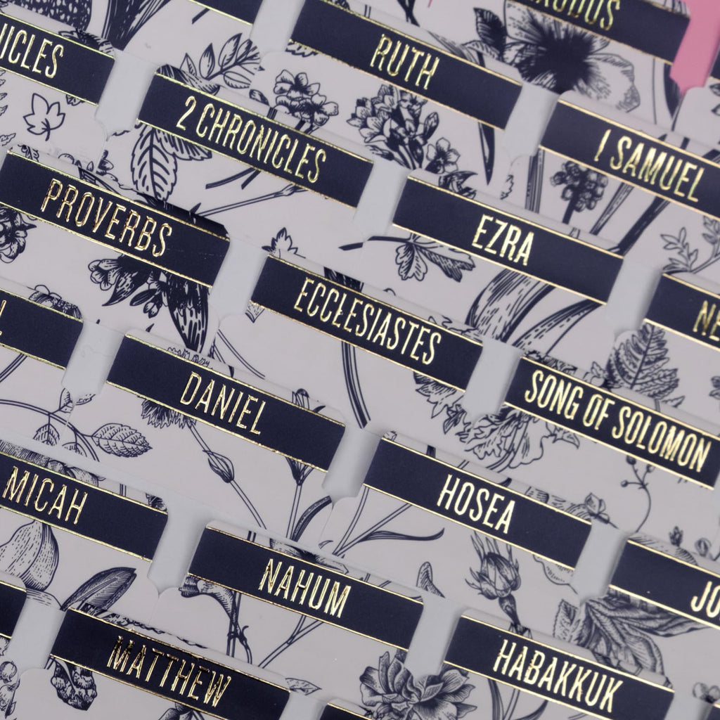 Bible Tabs (Blue and Floral)