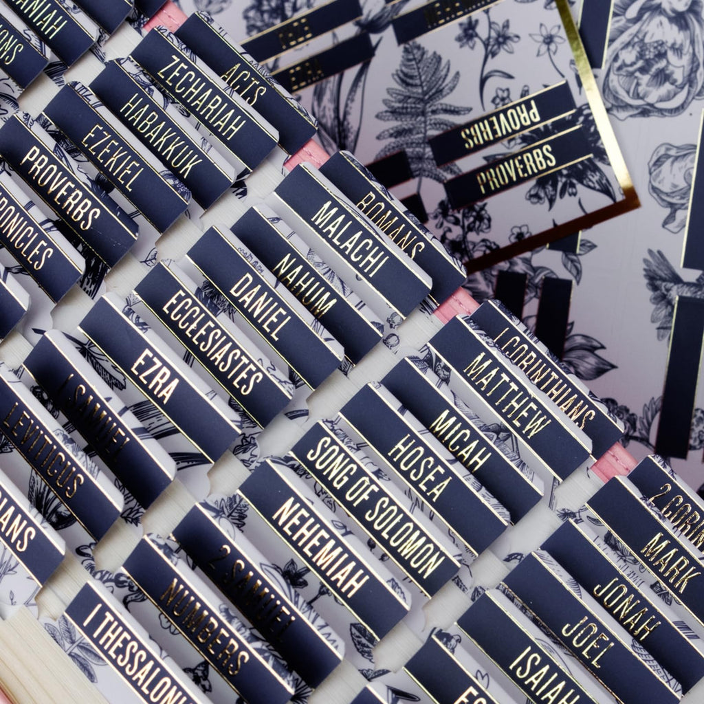 Bible Tabs (Blue and Floral)