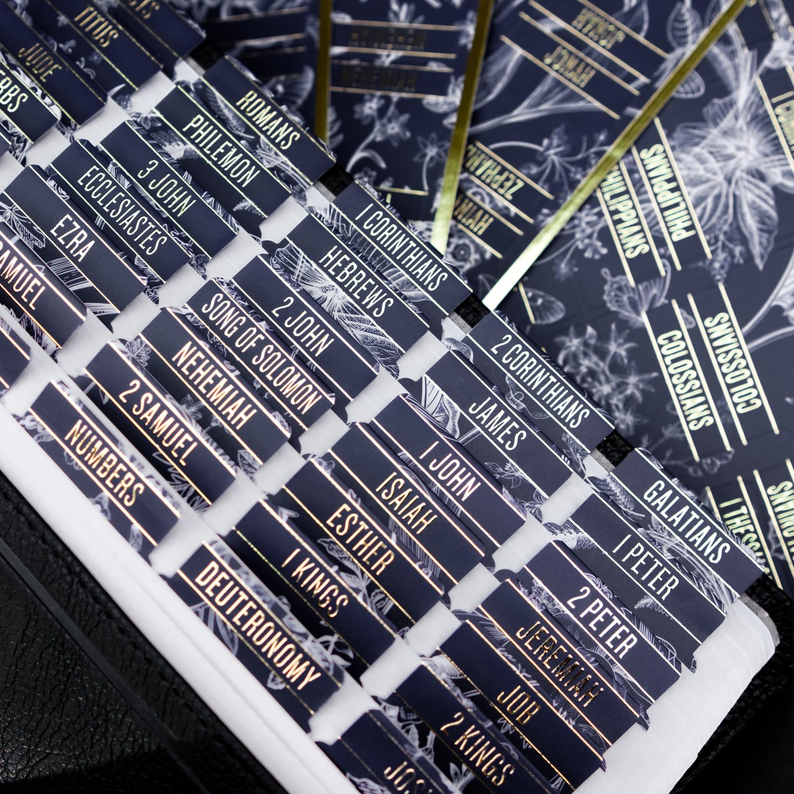 Bible Tabs (Blue and Floral)