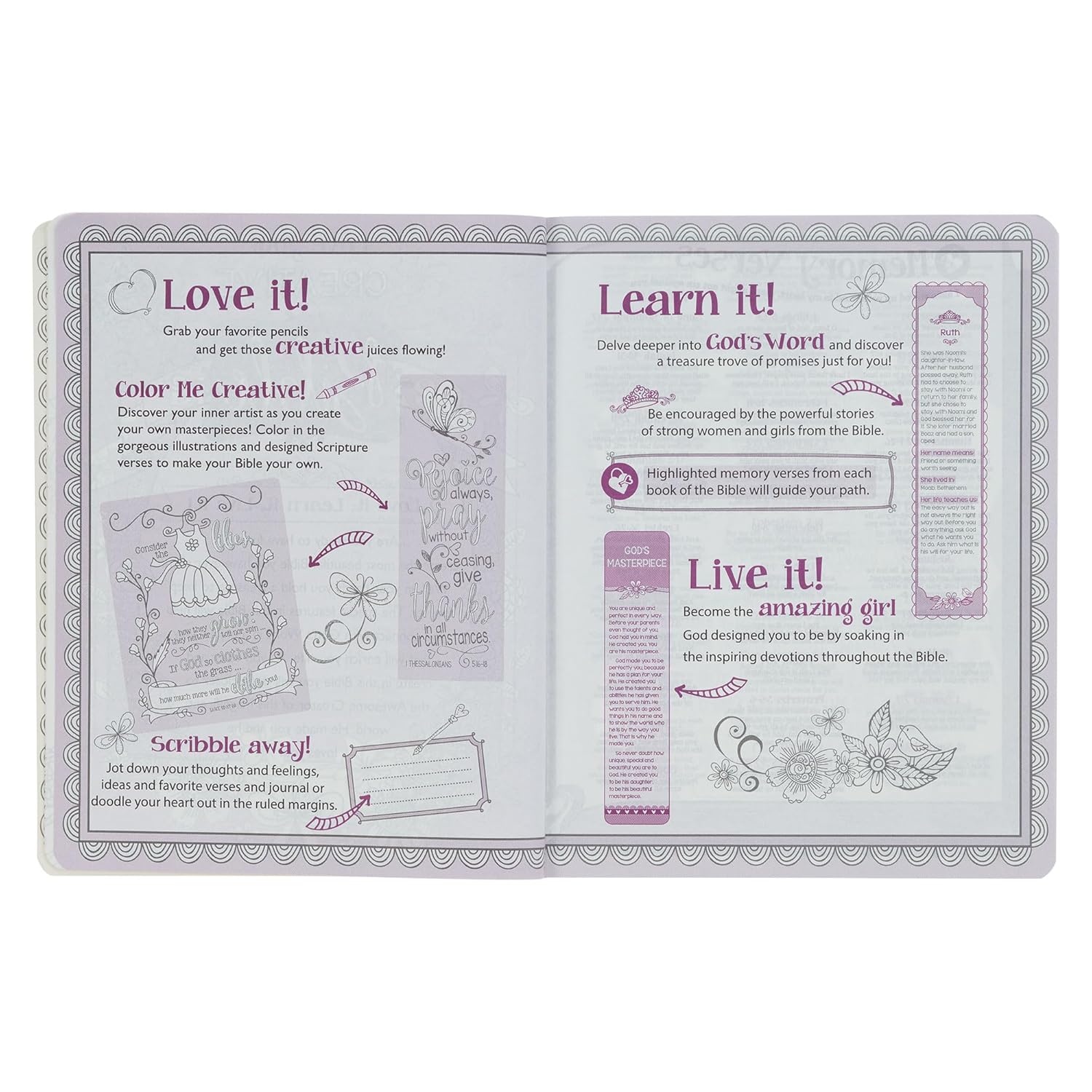 ESV Holy Bible, My Creative Bible For Girls