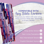 Laminated Bible Tabs, Earth Tone, Gold foil