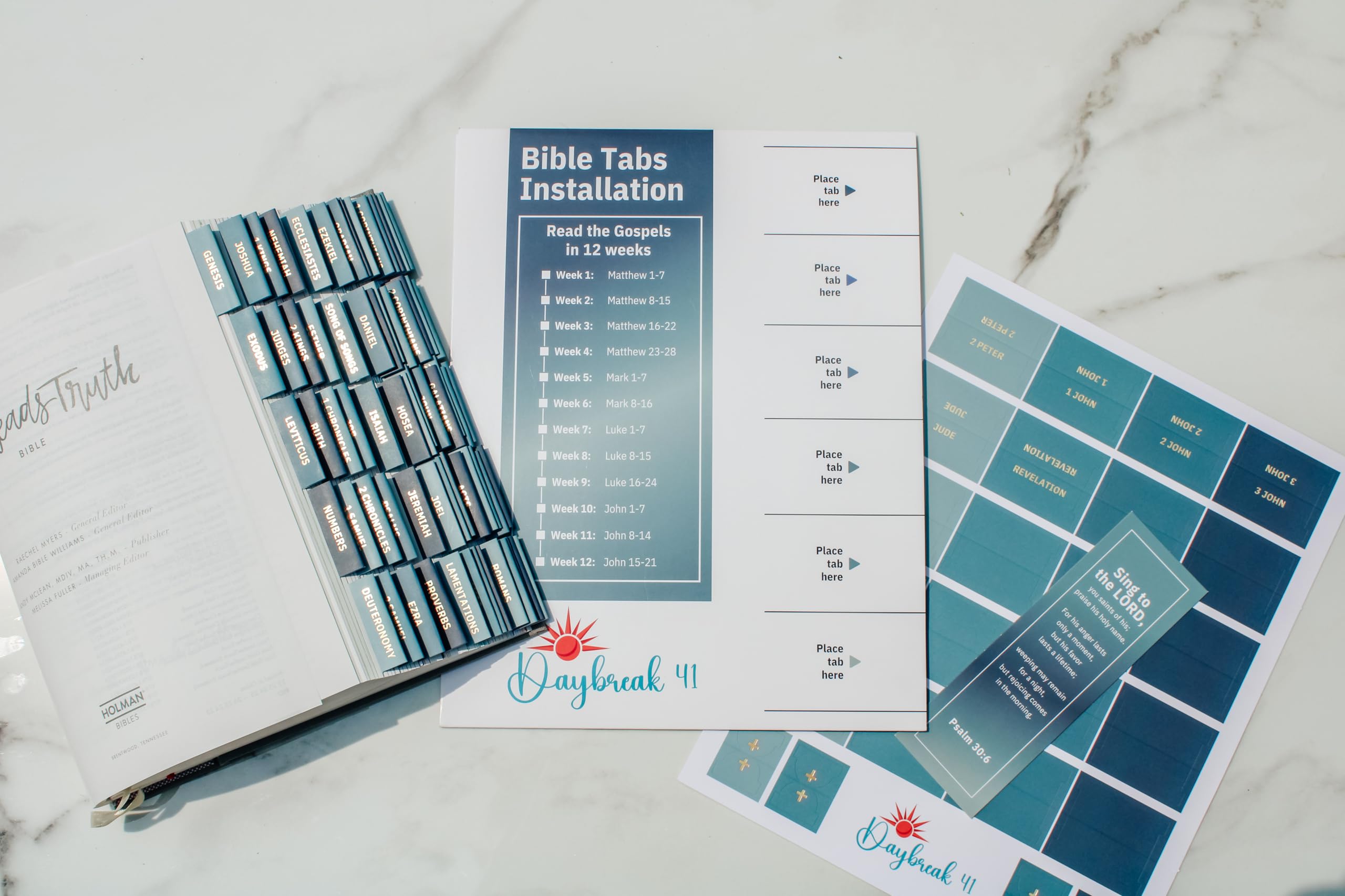 Laminated Bible Tabs, Earth Tone, Gold foil