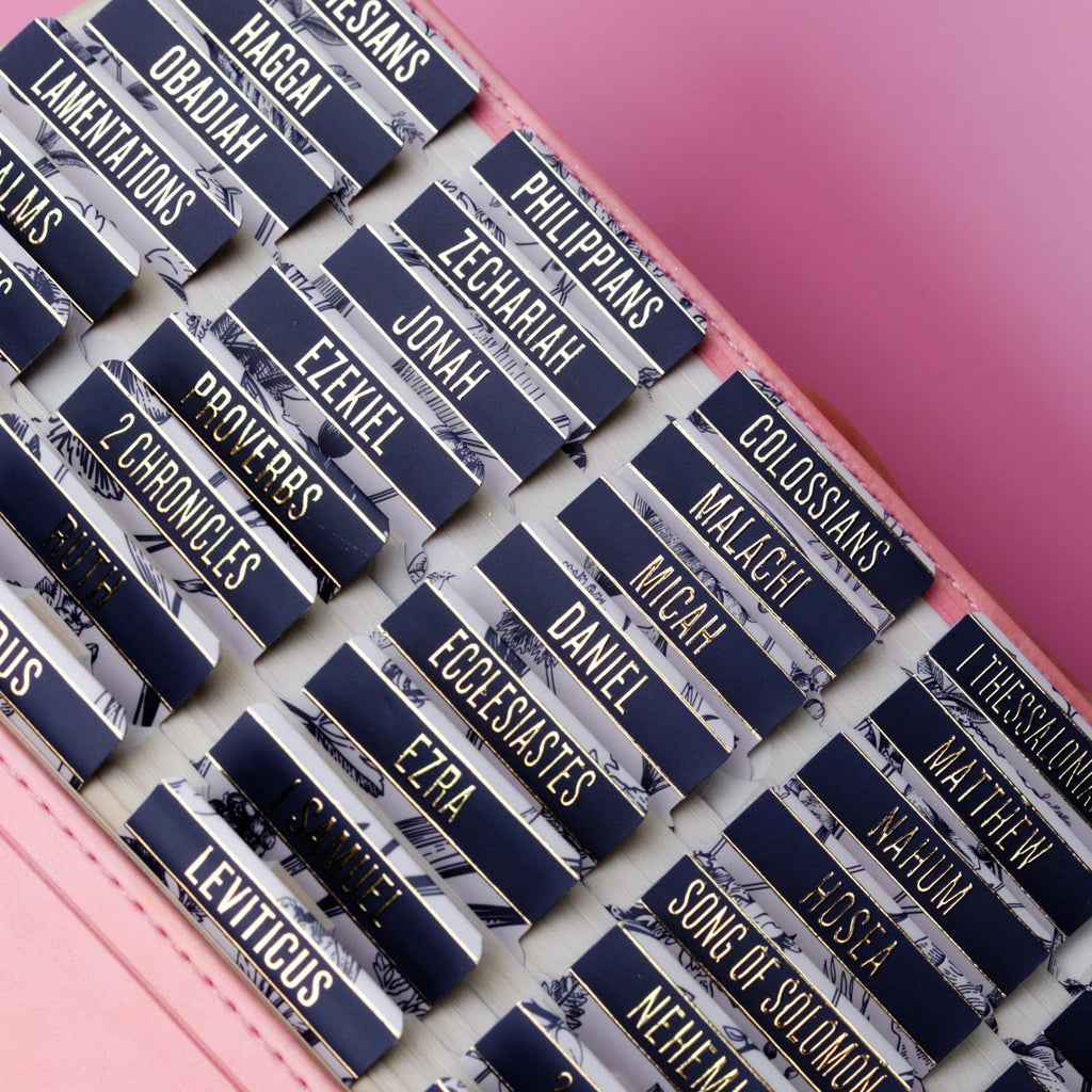 Bible Tabs (Blue and Floral)