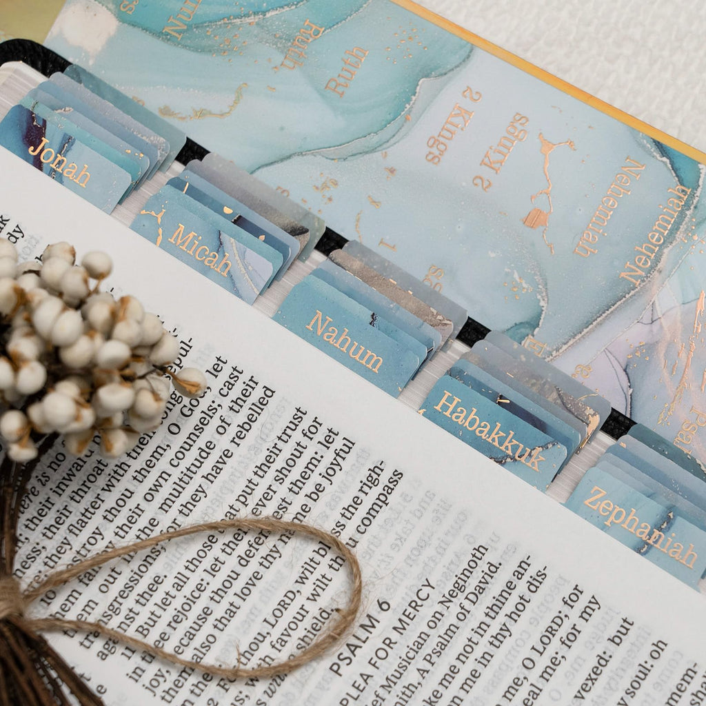 Bible Tabs (Blue and Floral)