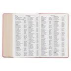 KJV Holy Bible, Compact Large Print Faux Leather Red Letter Edition Ribbon Marker, King James Version, Ballet Pink (KJV Compact LP Editions)