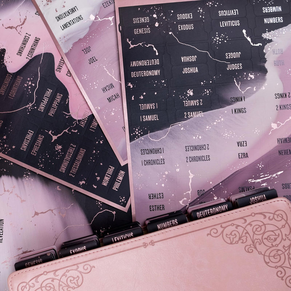 Bible Tabs (Blue and Floral)