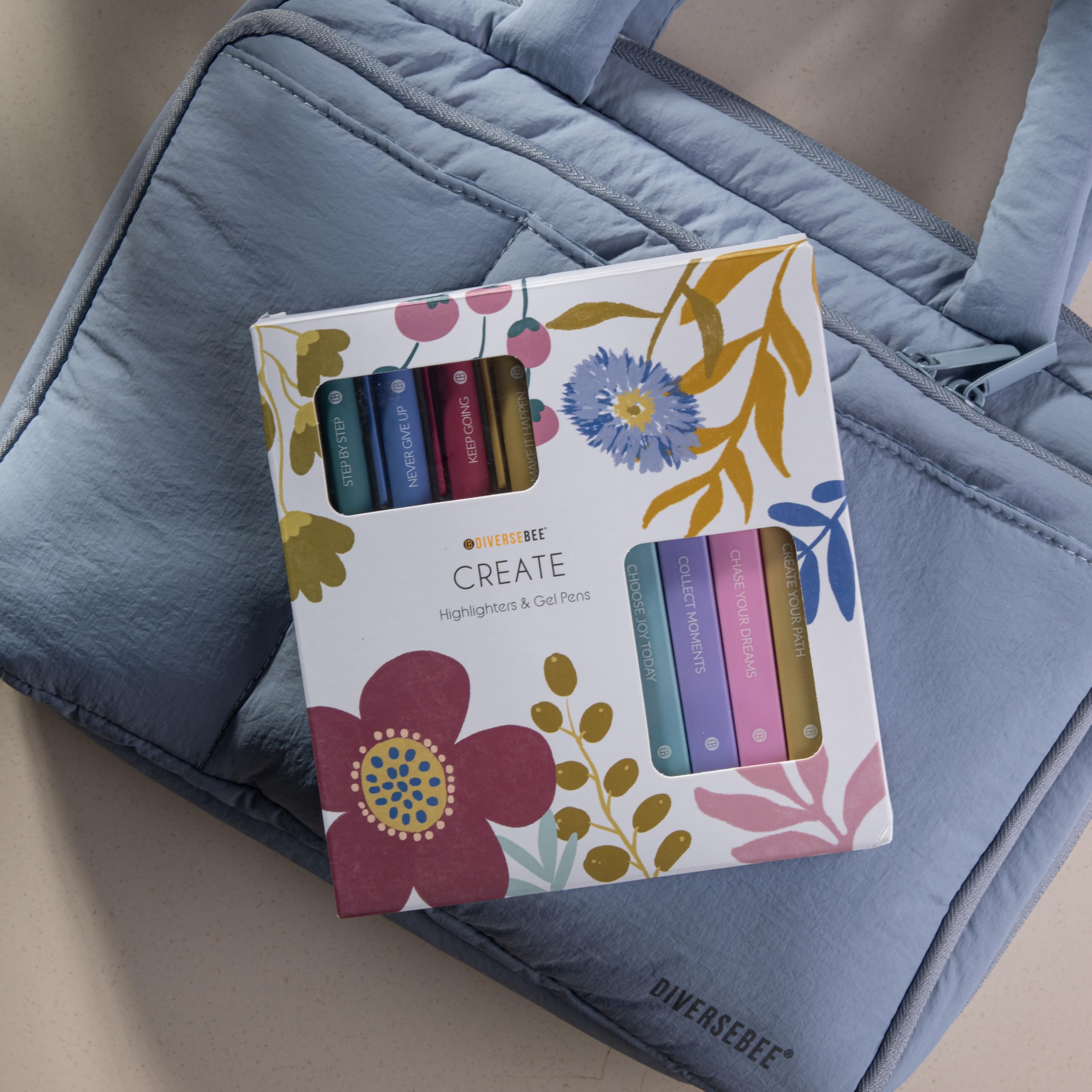 DIVERSEBEE Aesthetic Highlighters and Gel Pens, 8 pack