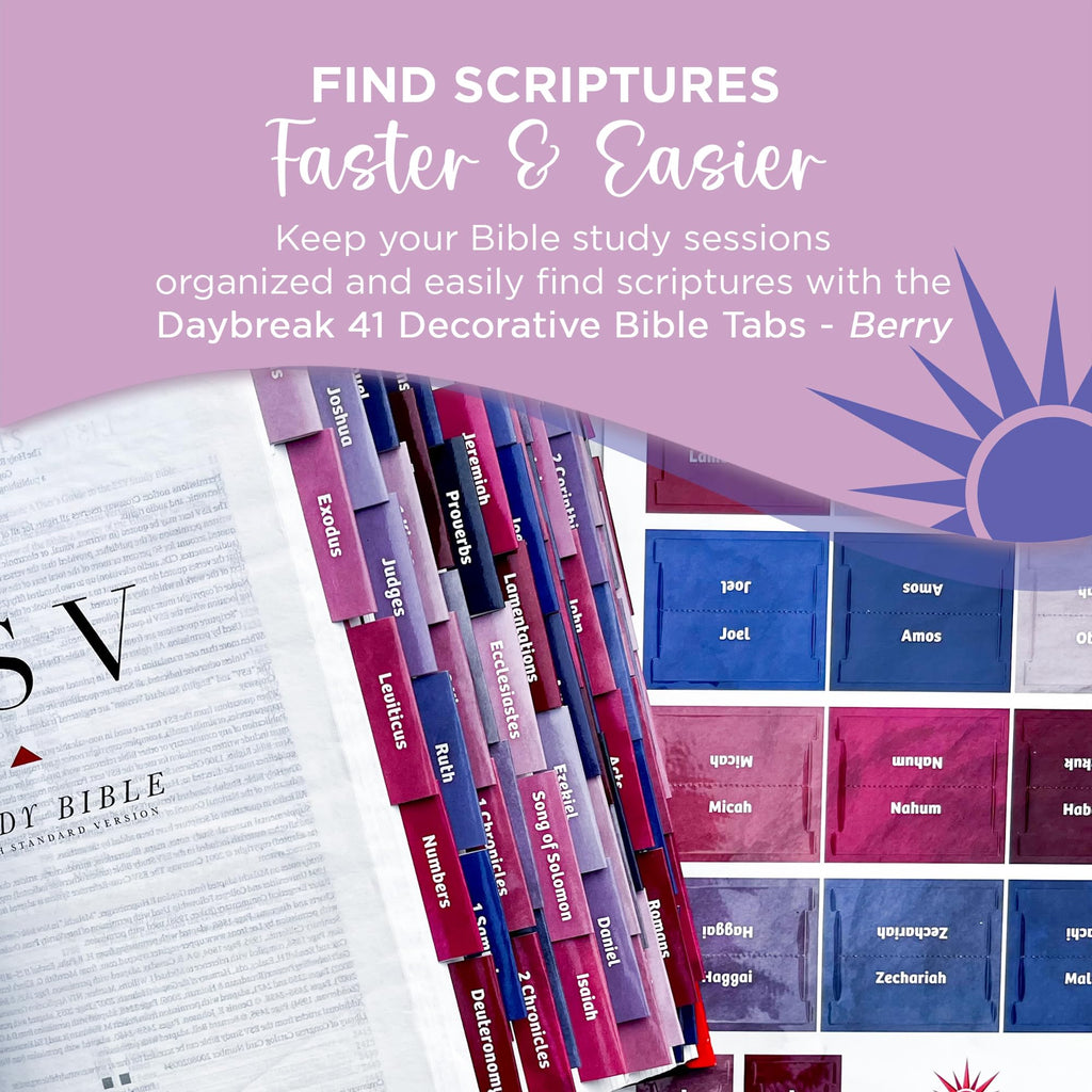 Laminated Bible Tabs, Earth Tone, Gold foil