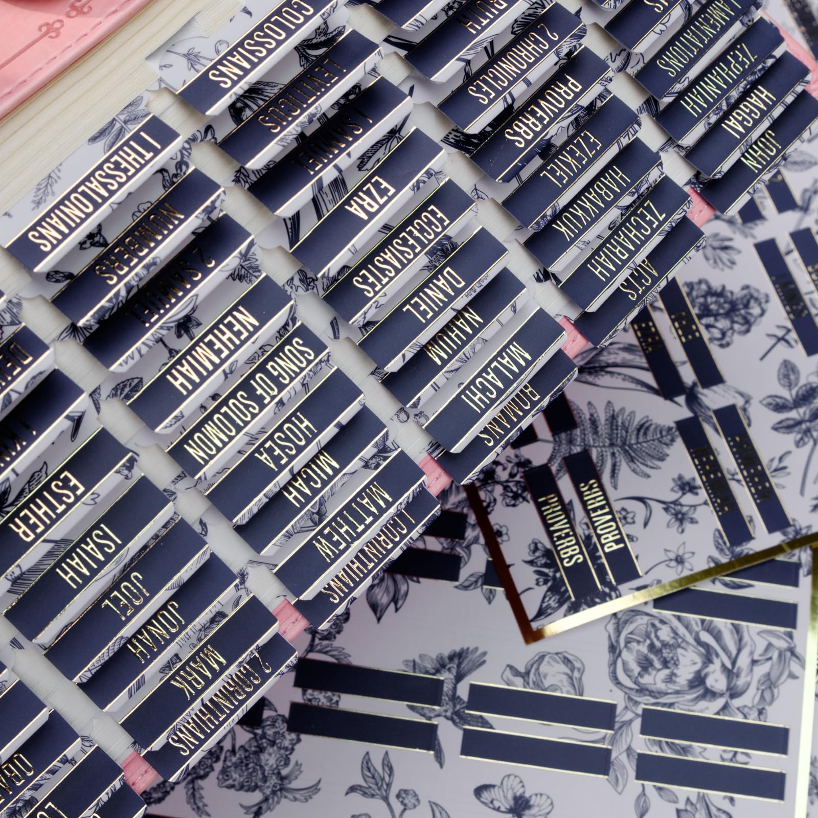 Bible Tabs (Blue and Floral)