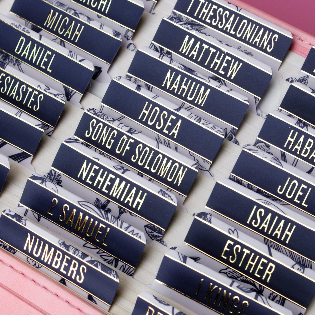 Bible Tabs (Blue and Floral)