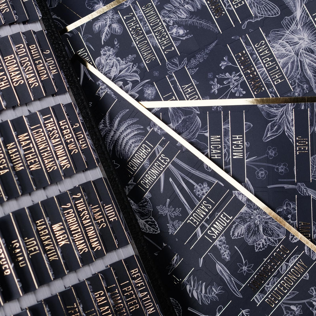 Bible Tabs (Blue and Floral)