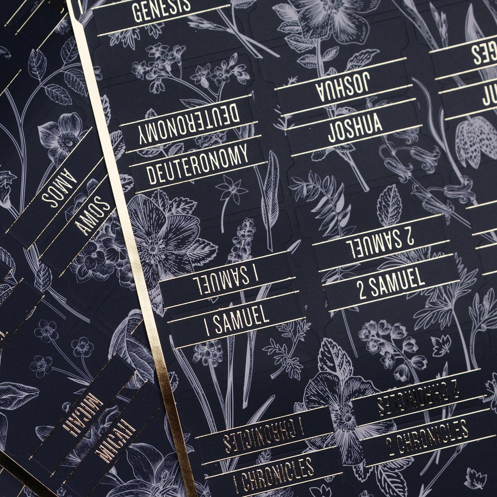 Bible Tabs (Blue and Floral)