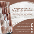 Laminated Bible Tabs, Earth Tone, Gold foil