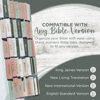 Laminated Bible Tabs, Earth Tone, Gold foil