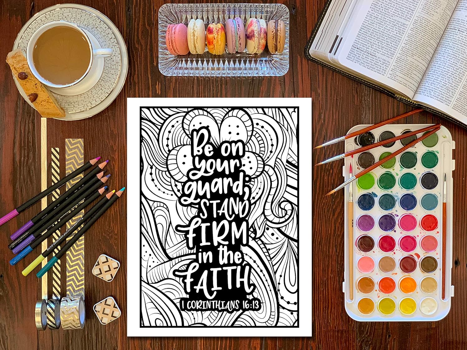Bible Verse Coloring Book for Girls