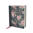 NKJV, Journal the Word Bible, Cloth over Board, Gray Floral, Red Letter, Comfort Print: Reflect, Journal, or Create Art Next to Your Favorite Verses