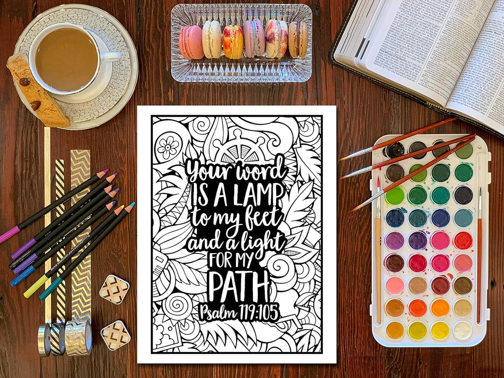 Bible Verse Coloring Book for Girls