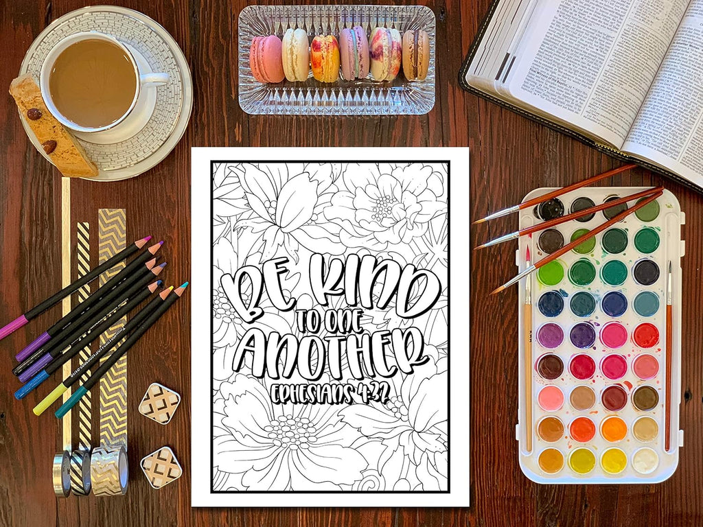 Bible Verse Coloring Book for Girls